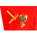 Сейф Gold Рубеж 99.EL (красный)